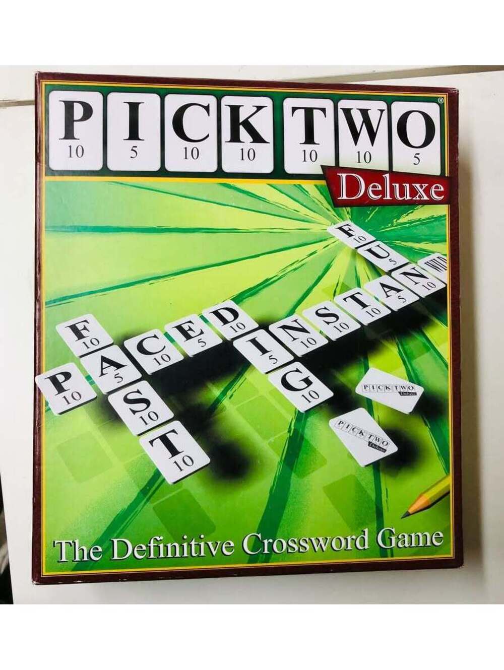 Pick Two Deluxe The Definitive Crossword Puzzle Game 3-8 Players Age 8+ Strategy